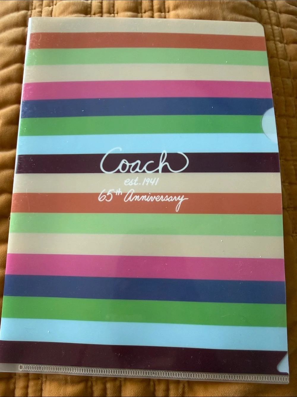 Coach Set of Two 65th Anniversary Filing Sleeves